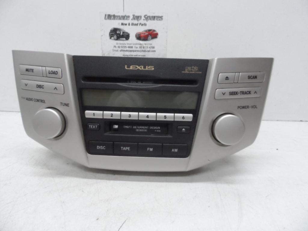 LEXUS RX330 RADIO/CD PLAYER 6 CD STACKER6 IN DASH, 04/0312/05 03 04